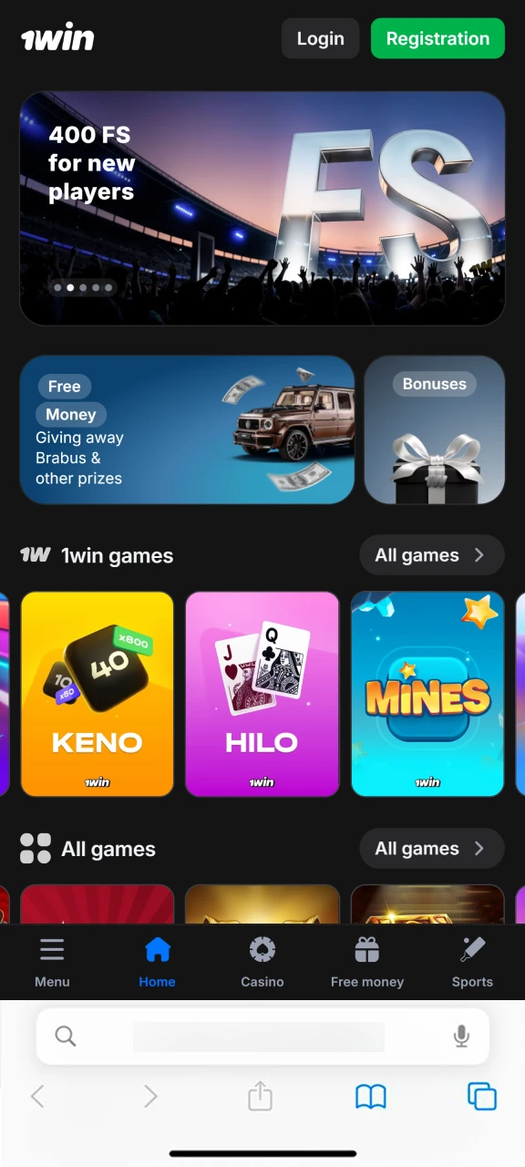 1win astronaut app ios how to visit website